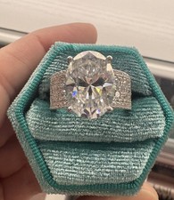 8 kt Ovalschliff Moissanit
