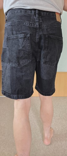 Desigual jeans shorts - jeans, in