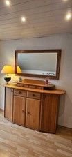 Sideboard, Kommode, Massivholz Eiche hell, mit Spiegel, guter Zustand!