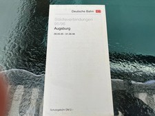 DB-Städteverbindungen Augsburg 1995/96 Fahrplan Deutsche Bahn