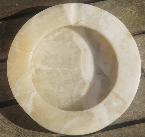Schwerer onyx aschenbecher - onyx,