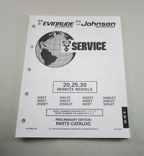 Teilekatalog OMC Evinrude Johnson Außenborder 20 / 25 / 30 Remote Models v.8/92 