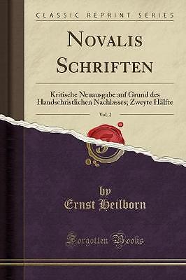 Novalis schriften vol - novalis, vol.