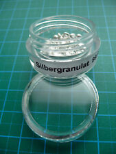 10g Silbergranulat + Schraubdose 99,99% 47 Ag element pure silver nuggets sample