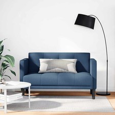vidaXL Zweisitzer-Sofa Hellgrau 111 cm Stoff