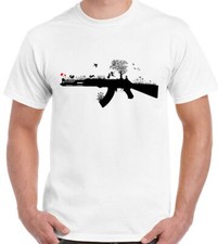 Banksy Style AK47 T-Shirt
