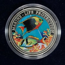 Marine Life Protection | Farbmünzen verschiedene Länder | Varianten zur Auswahl