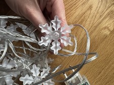 Weihnachten IKEA Lichterkette Schneeflocken Eiskristalle