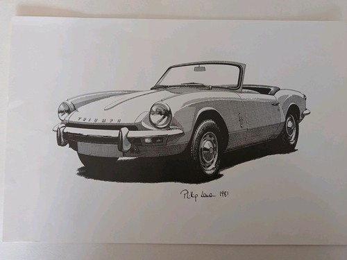 Triumph spitfire mk3 print - spitfire,
