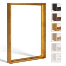Schattenfugenrahmen Flexi Blattgold Gold für Leinwandbilder 4cm Tiefe Keilrahmen
