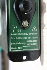 DDR VEB Mertik Druckregler DR 611.04  0,5-3 kp/cm² bar #AS-C