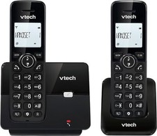 * VTech CS2001 Schnurlos Telefon 2 Mobilteile ECO+ Anrufsperre Freisprech Große 