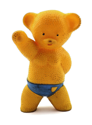 Quietschfigur ddr teddy bär - quietschfigur,