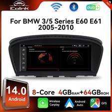 Für BMW E60 E61 E64 E90 8,8'' Android 14 Autoradio CarPlay 4+64GB GPS USB CCC BT