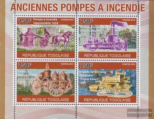 Togo 3704 3707 kleinbogen - togo,