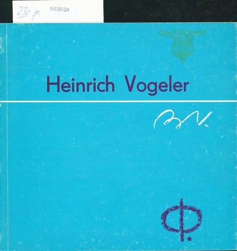 Heinrich vogeler malerei - vogeler.,