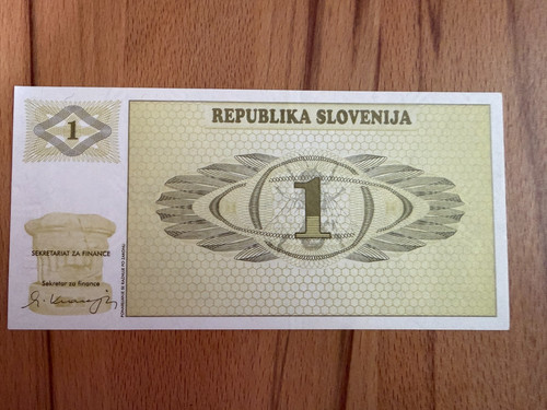 Banknote slowenien tolar - slowenien, 1