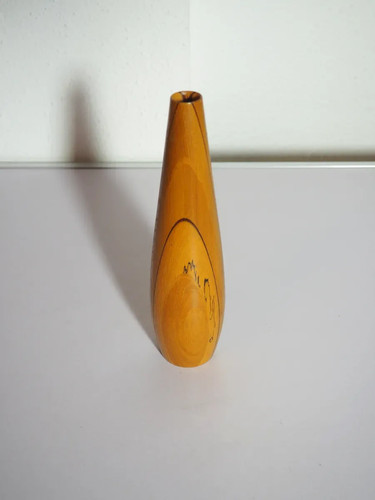 Schlanke holzvase - schlanke,
