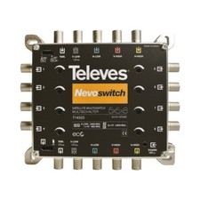 Televes MS58C Nevoswitch Multischalter 5 Eingänge 8 Ausgänge 5 Durchgänge SAT TV