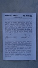 DYNACORD Bedienungsanleitung FE-Series - deutsch - engl. -  franz. PRIMA !