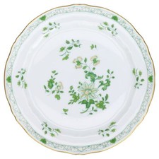 Kuchenteller Raynaud & Co. Limoges Blumenmotiv grün Form I Wilh. Drache