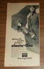 Seltene Werbung vintage ROWI ELASTO-FIXO Uhrband - Selbstbewusst - Männlich 1970