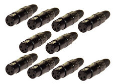 10er Set deetech XLR Stecker