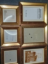Sechs Massivholz Bilderrahmen