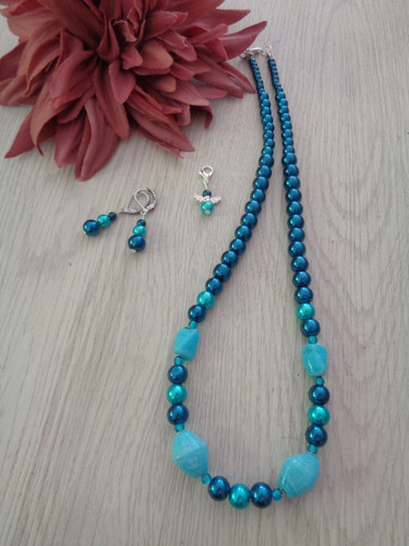 Schmuckset blau türkis - schmuckset, blau-türkis