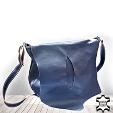 Handarbeit  Boho Vintage Larp Cut Out Geräumige Ledertasche Echtleder Tasche NEU