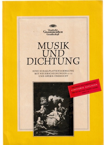 Musik und dichtung eine - musik,