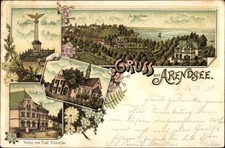 Litho Arendsee Altmark, Seepanorama, Klosterkirche,... - 4166660