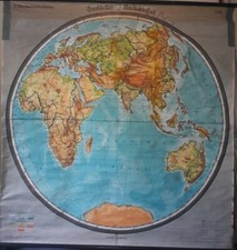 Schulwandkarte welt östliche