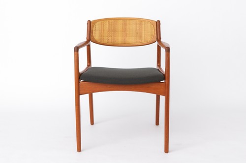 Danish teak rattan armchair - danish,