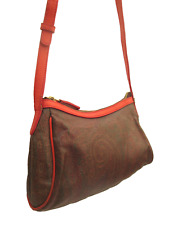 - ETRO kleine Handtasche Umhängetasche aus beschichtetem Canvas Vintage Bag