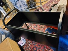 Aktenwagen, rollbarer Aktenordner, Hängeregistratur schwarz