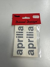 Aprilia Motorrad Aufkleber-Sticker 100x40 mm in Schwarz Black #27595