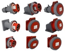 CEE Stecker Kupplung Gerätestecker Wandsteckdose Steckdose 16A 5Pol IP 67 NEU