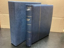 Leuchtturm Klemmbinder + Kassette  Wattiert leer blau