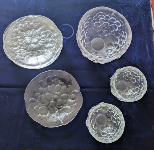 Vintage glas set - glas-set, mit