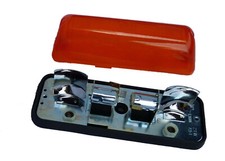 Blinkleuchte mit Doppelfassung für 12 / 24 Volt Glühlampen mit Sockel BA15s