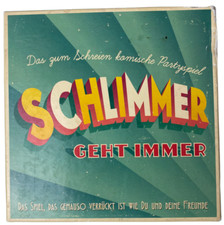 Schlimmer geht immer Party Spiel Spieleabend Kartenspiel Fragen Spielebox Spaß