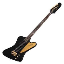 B-WARE Gibson Rex Brown Thunderbird Ebony E-Bass Signature Modell Schwarz Koffer