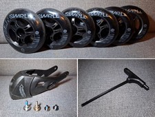 Powerslide Swell Inlineskate-Rollen 6x 110mm 86A black schwarz + HABS Brake L/XL
