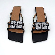 Ganni Butterfly Strass Flat