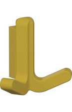 HEWI Doppelhaken Serie 477 matt, elastisch Kunststoff (TPU) 18 senfgelb Höhe ...