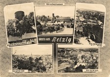 AK BELZIG Burg Eisenhardt Stadtblick 1964 DDR Brandenburg KONSUM