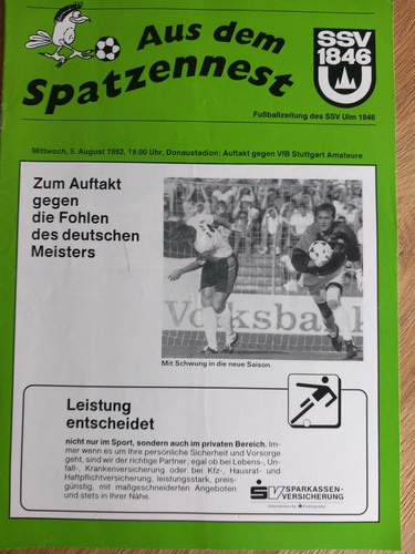 Fussball programm oberliga - fussball,