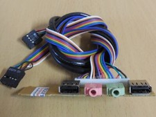 SCN-16P 2x USB2.0 + Audio Front IO Panel Retro Modding mit Kabel ca. 70cm*pz1111