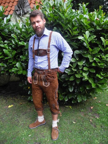 Kniebund lederhose antik - lederhose, im